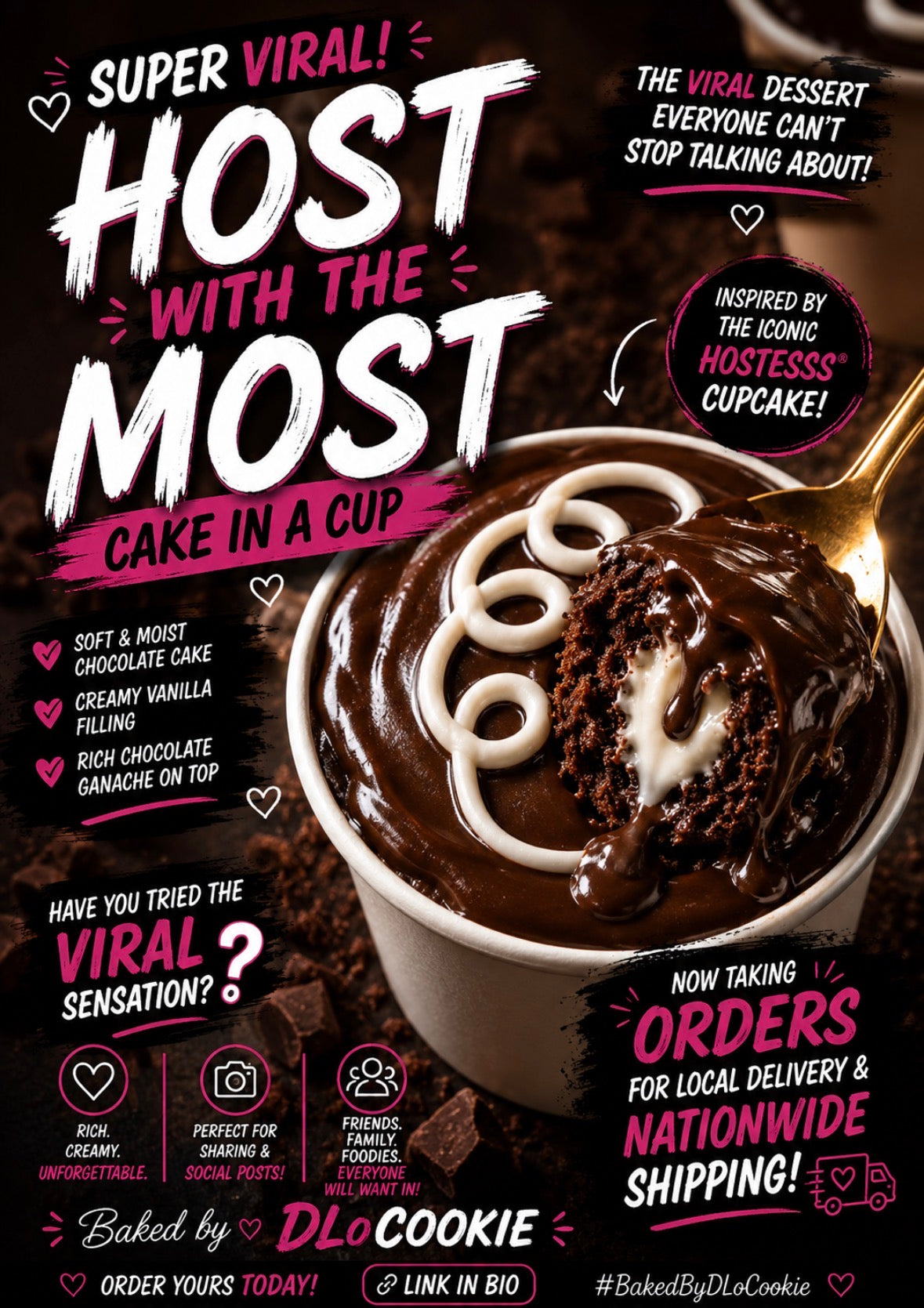 Host w The Most Cake In a cup
